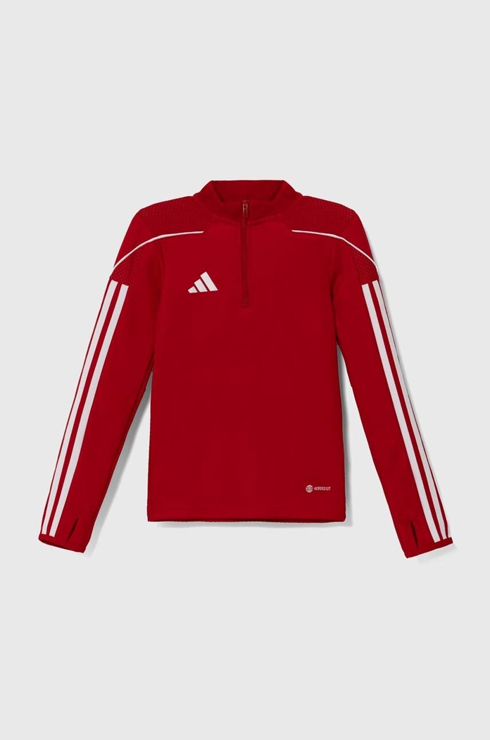 Dětská mikina adidas Performance TIRO23L TR TOPY bez kapuce červená HS3489