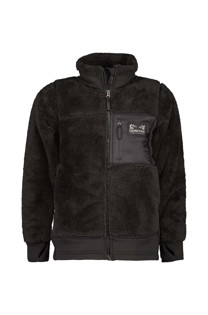 Didriksons bluza dziecięca MEJRAM KIDS JKT pozostałe czarny 505435