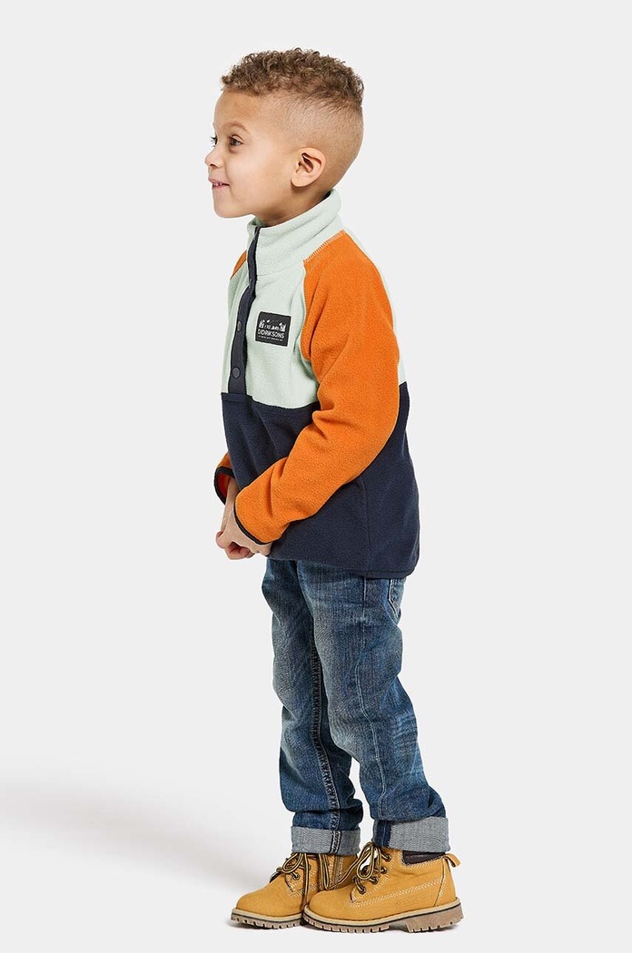 Dětská fleecová mikina Didriksons MONTE KIDS HALF BU 505590