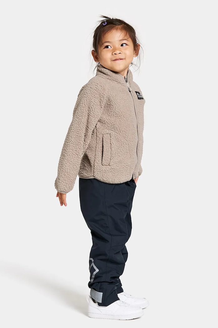 Dětská fleecová mikina Didriksons GIBBS KIDS FULLZIP 505577 béžová