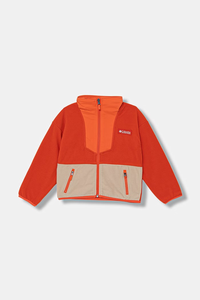 Columbia bluza polarowa dziecięca Sequoia Grove bez kaptura pomarańczowy 2087631