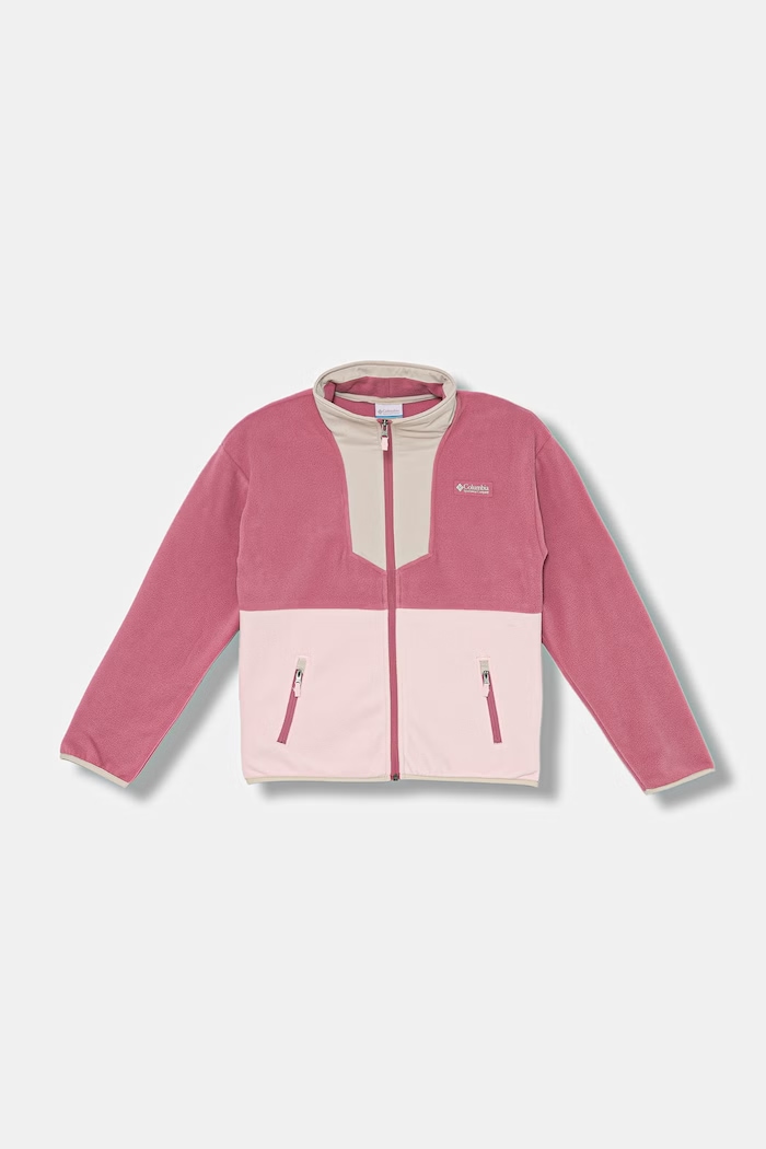 Columbia bluza polarowa dziecięca Sequoia Grove bez kaptura różowy 2087631