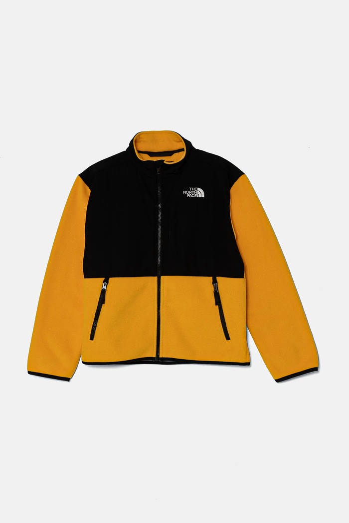 Βρεφική μπλούζα fleece The North Face DENALI JACKET χωρίς κουκούλα κίτρινο NF0A88V256P1