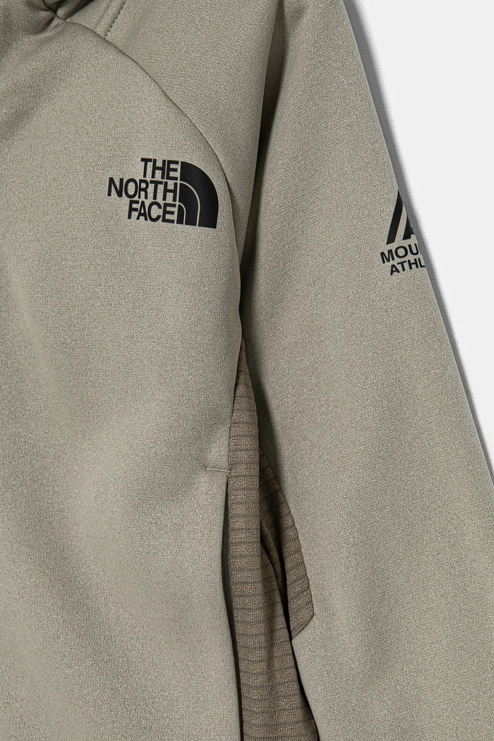 CHLAPEC Mikina The North Face MOUNTAIN ATHLETICS FULL ZIP HOODIE NF0A89HZ1I21 šedá