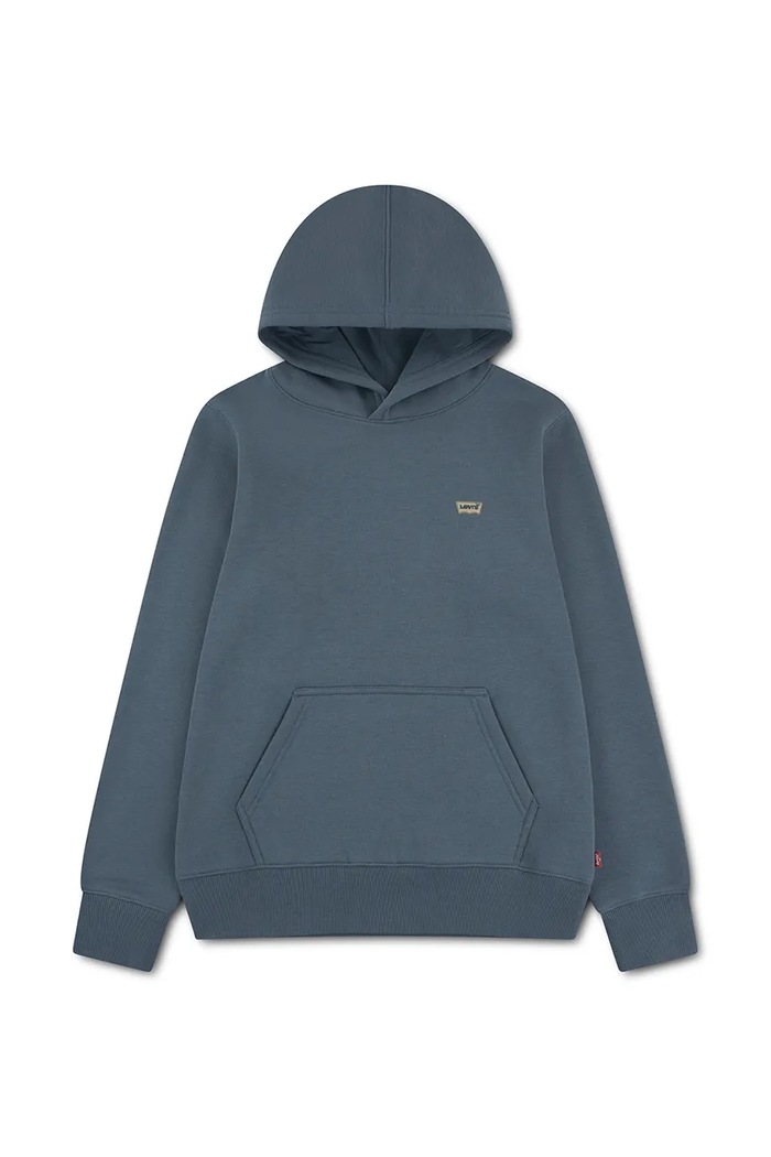 Levi's bluza dziecięca z bawełną MINI BATWING HOODIE niebieski 8EL452