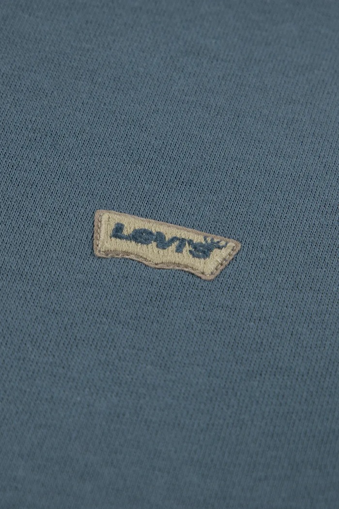 Chłopiec Levi's bluza z kapturem dziecięca z bawełną MINI BATWING HOODIE 9EL452 niebieski