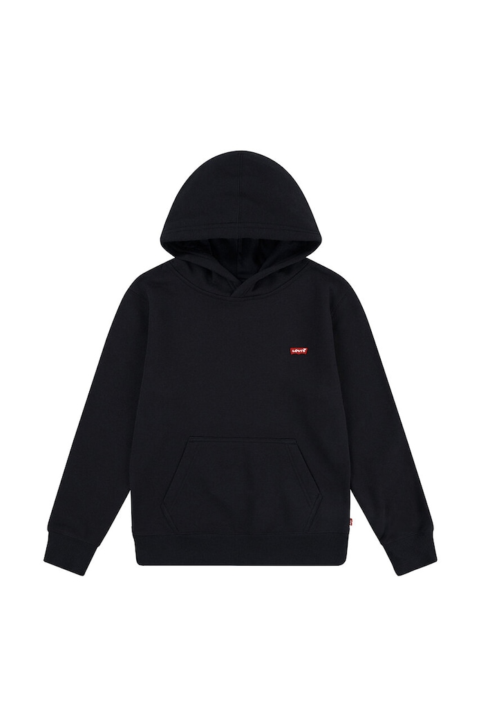 Detská mikina Levi's MINI BATWING HOODIE s kapucňou čierna 9EL452
