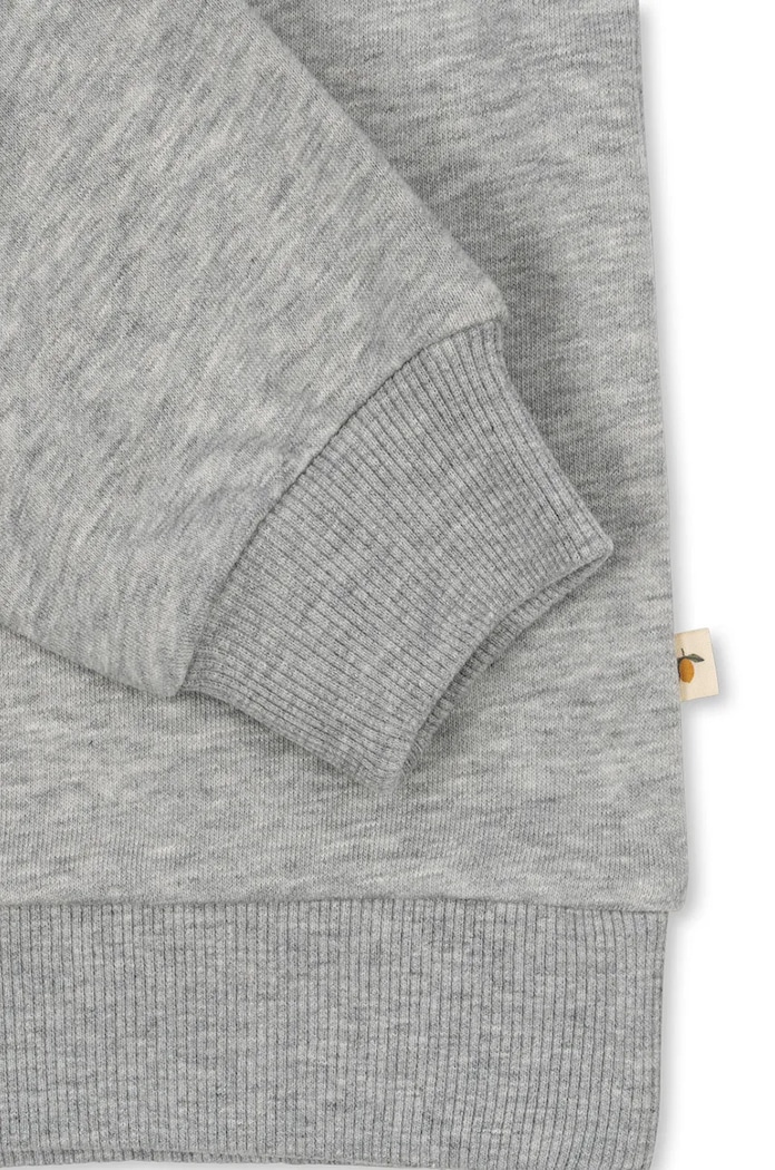 Detská mikina Konges Sløjd LOU SWEAT SHIRT OCS KS102021 sivá