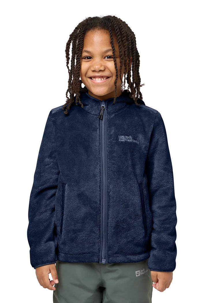 Jack Wolfskin bluza dziecięca z kapturem granatowy 1608672.92.152