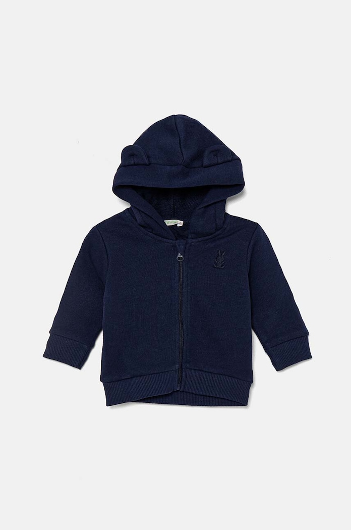 United Colors of Benetton bluza bawełniana niemowlęca bawełna granatowy 3J70A5017.W.Seasonal