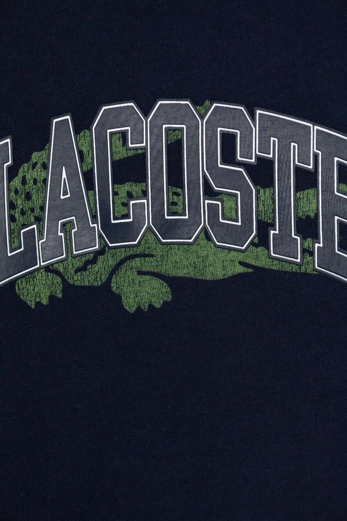 Chlapec Detská mikina Lacoste SJ2493 tmavomodrá