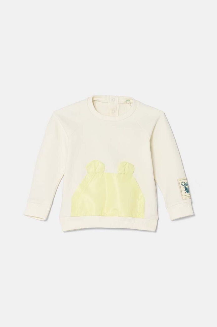 United Colors of Benetton bluza niemowlęca aplikacja beżowy 32KNA1054.W.Seasonal