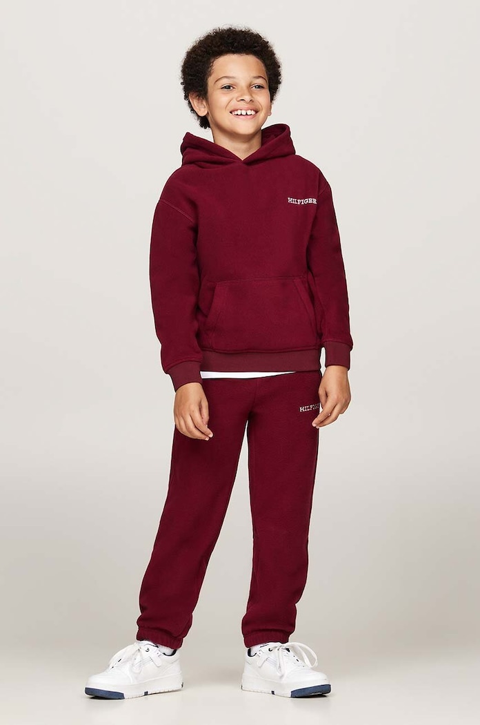 Детски суичър Tommy Hilfiger Tommy Hilfiger KS0KS00576.9BYH. бордо