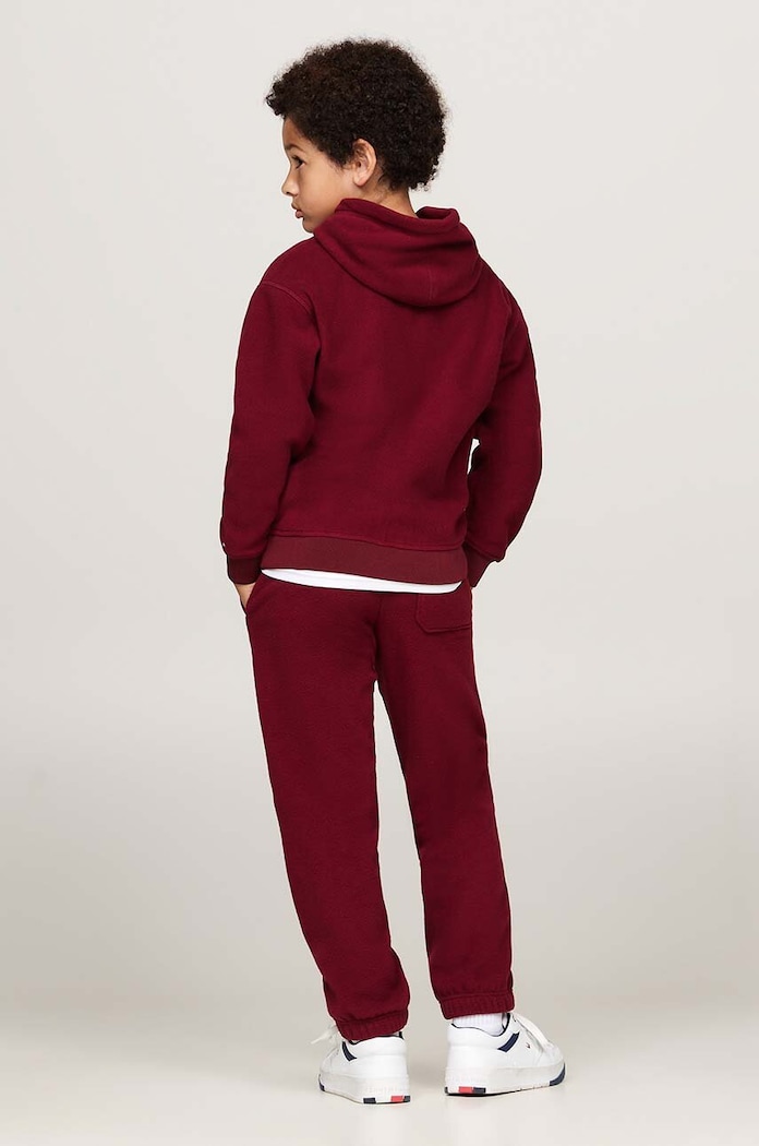 Детски суичър Tommy Hilfiger Tommy Hilfiger бордо KS0KS00576.9BYH.