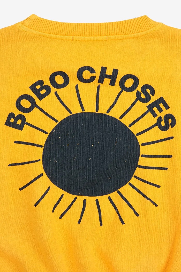 Dětská bavlněná mikina Bobo Choses Sun 324EC017 žlutá