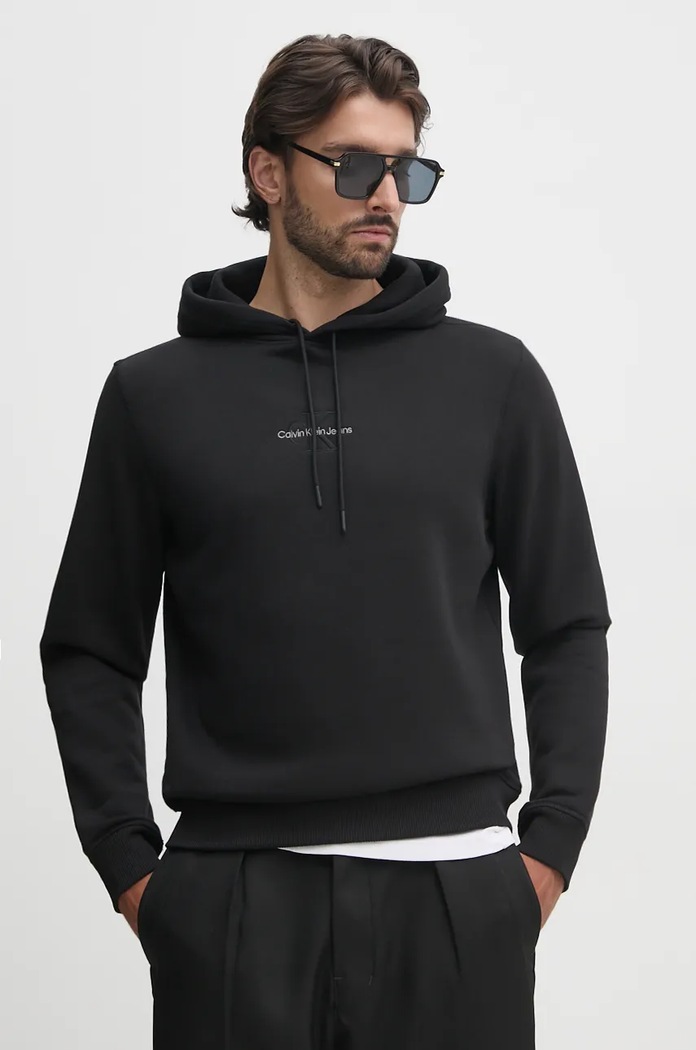 Mikina Calvin Klein Jeans čierna J30J325629