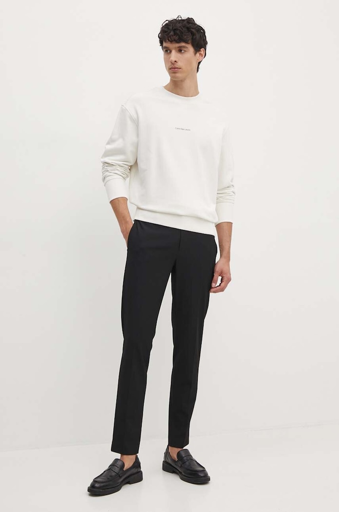 Calvin Klein Jeans bluza bawełniana J30J326790 beżowy NC24