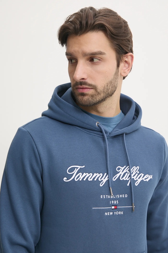 Pulover Tommy Hilfiger modra MW0MW33631