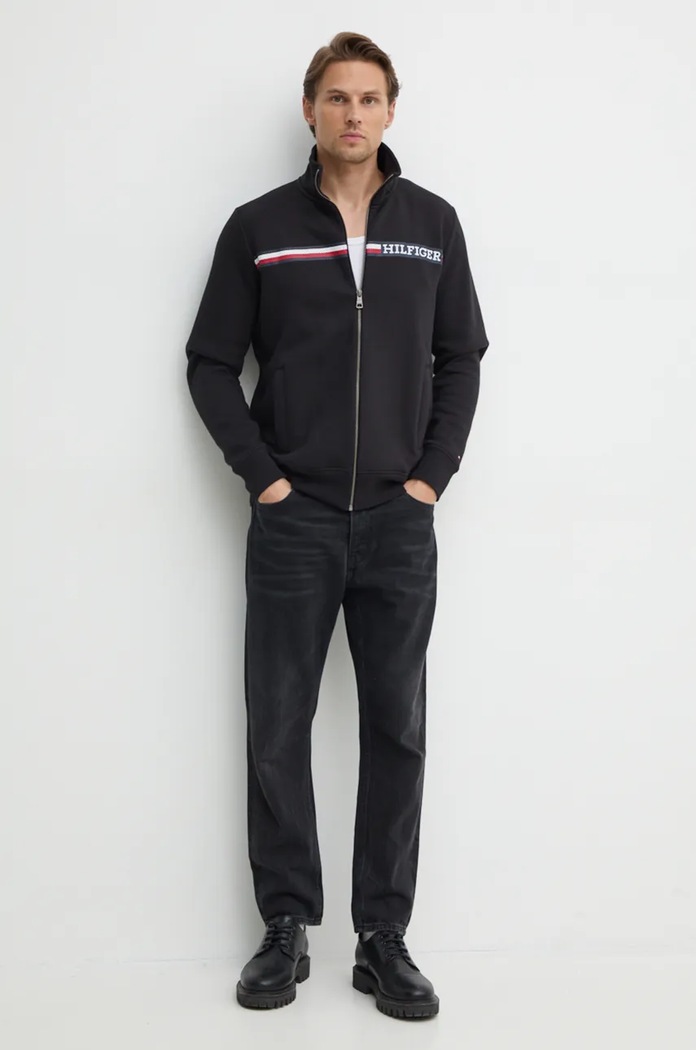 Mikina Tommy Hilfiger MW0MW36736 černá AW24