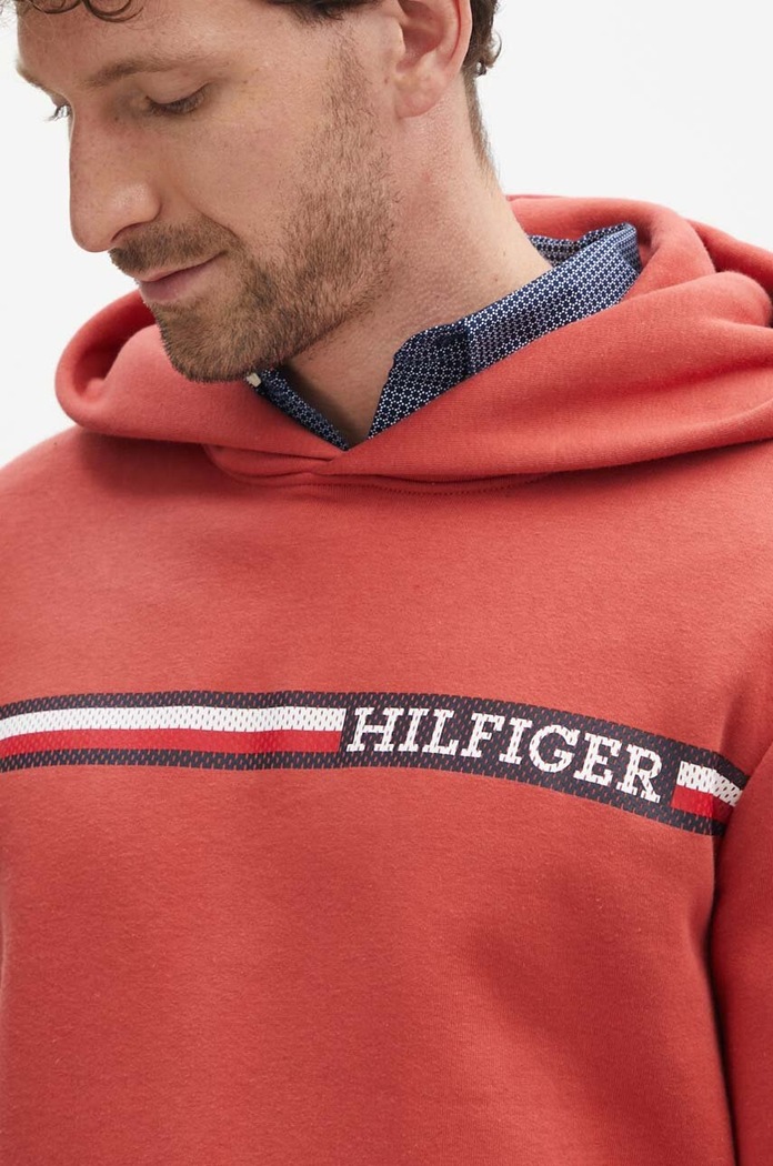 Mikina Tommy Hilfiger červená MW0MW36737