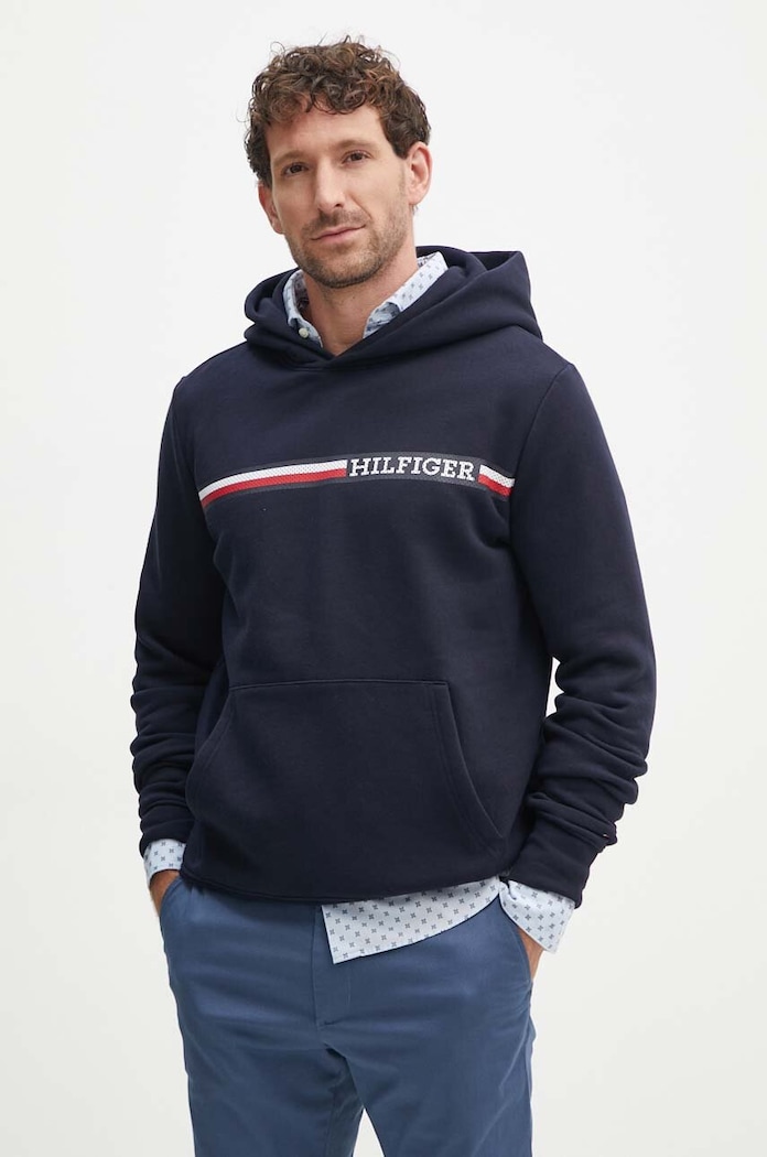 Dukserica Tommy Hilfiger mornarsko plava MW0MW36737