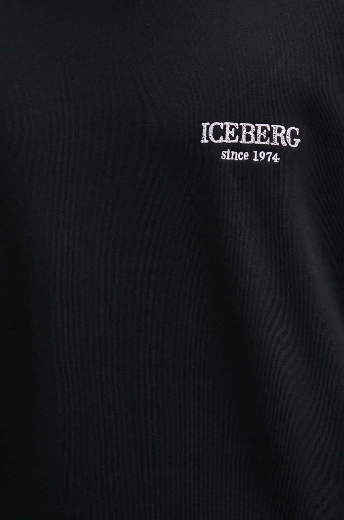 Bombažen pulover Iceberg E0116300 črna