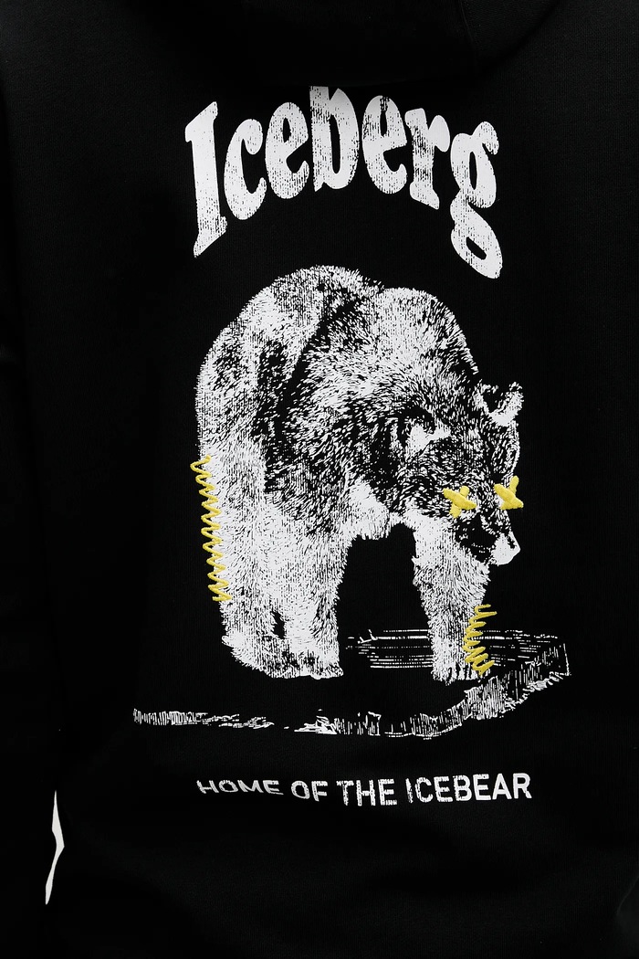 Iceberg hanorac de bumbac E063.6300 negru