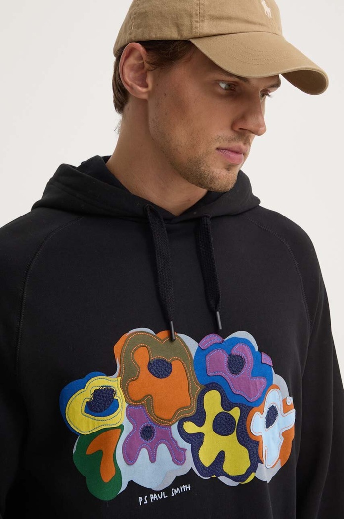 Bavlněná mikina PS Paul Smith černá M2R.960X.NP4642