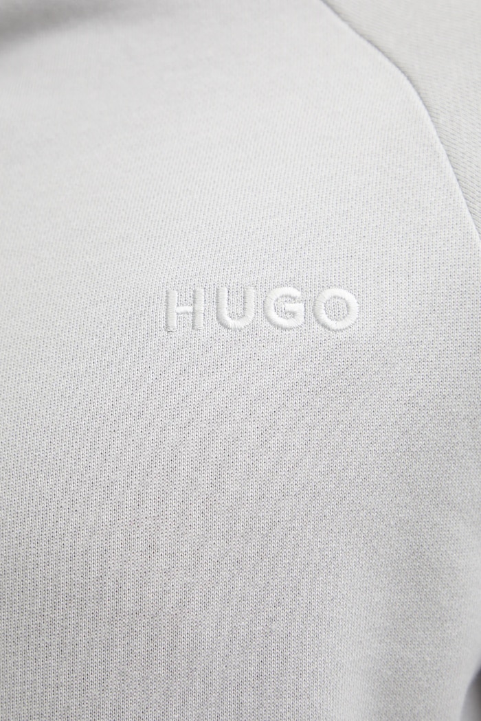 Bavlněná mikina HUGO 50520494 šedá