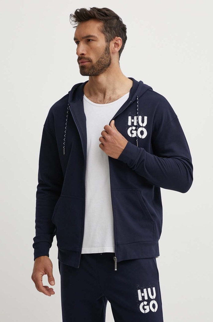HUGO bluza granatowy 50520457