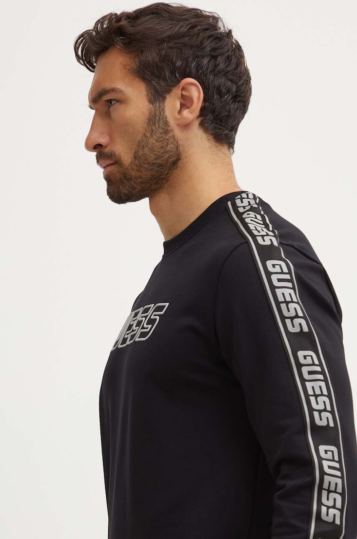 Pulover Guess ARLO črna Z4GQ24.K6ZS1