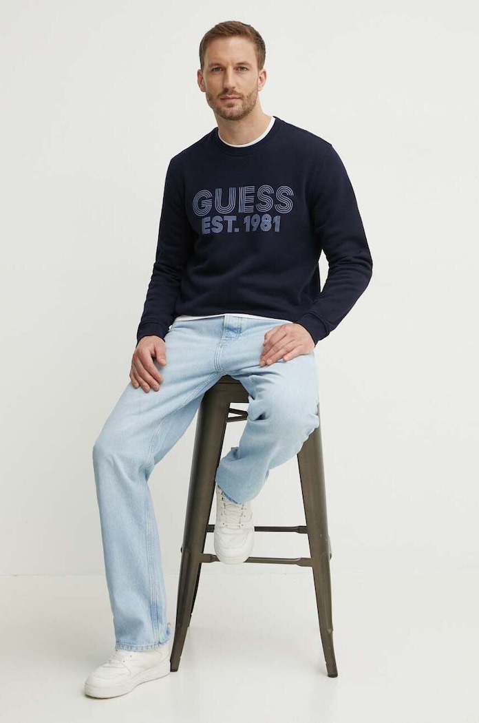 Суичър Guess BEAU M4YQ08.K9Z21 тъмносин NC24