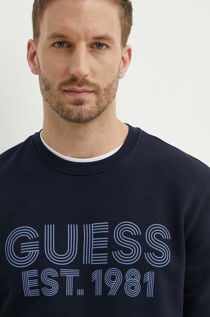 Суичър Guess BEAU тъмносин M4YQ08.K9Z21