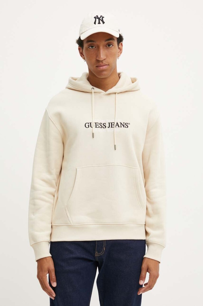 Guess Jeans felső aplikációval bézs M4YQ23.K9V31