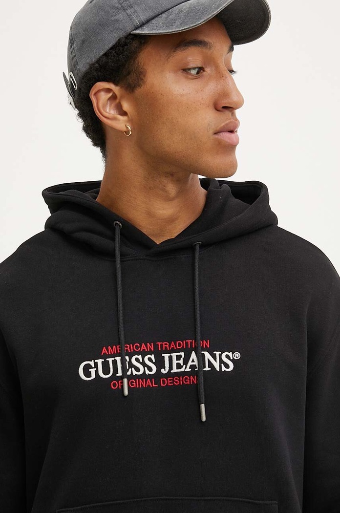 Mikina Guess Jeans čierna M4YQ23.K9V31