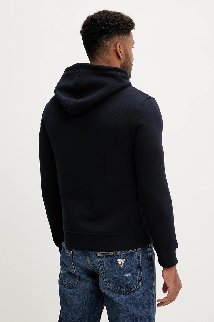 Odzież Guess Jeans Bluza z kapturem męska z bawełną M4YQ22.K9V31 granatowy