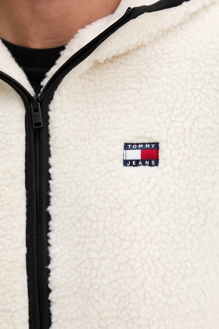 Tommy Jeans gyapjú pulóver DM0DM19224 bézs