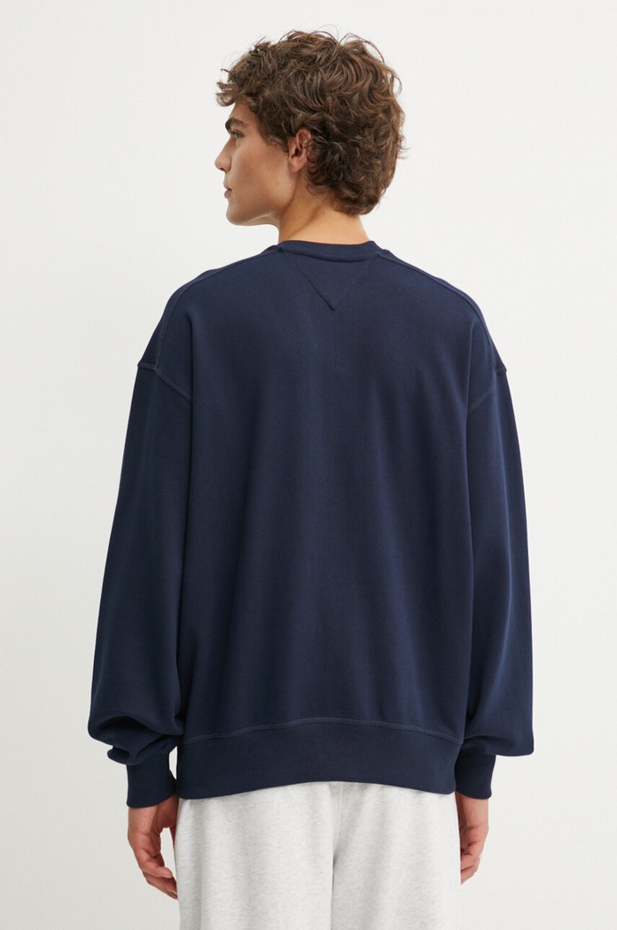 Oblečení Bavlněná mikina Tommy Jeans DM0DM19243 námořnická modř