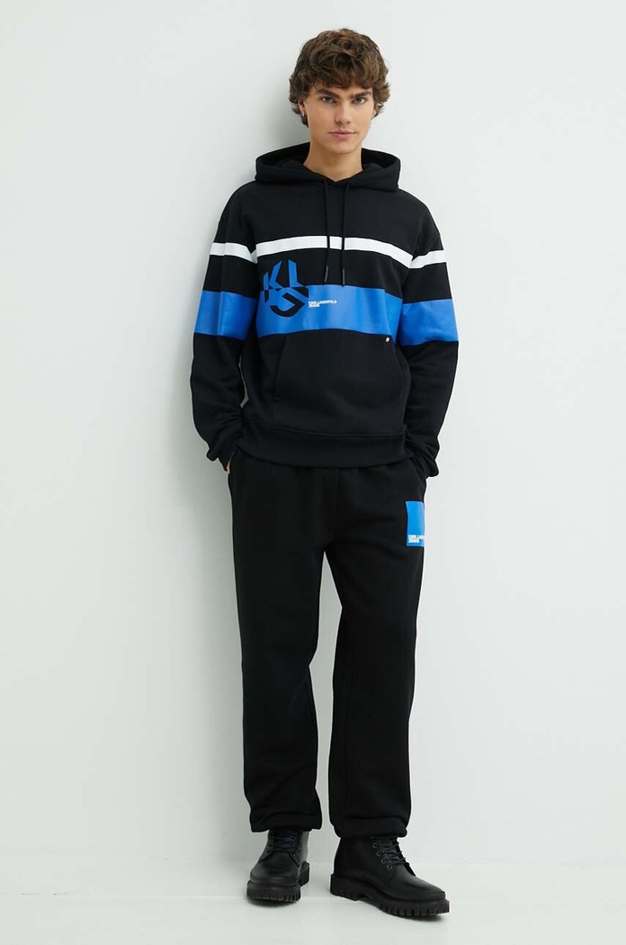 Karl Lagerfeld Jeans bluza 245D1801 czarny AW24