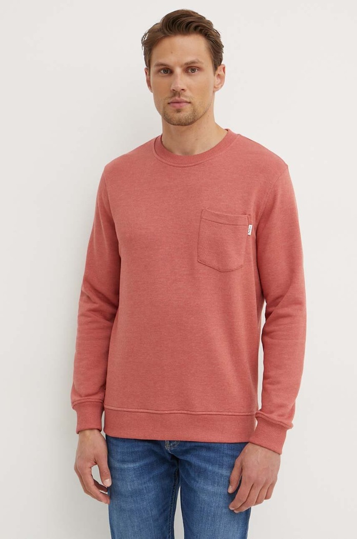 Mikina Pepe Jeans MANS CREW bez kapuce růžová PM582696