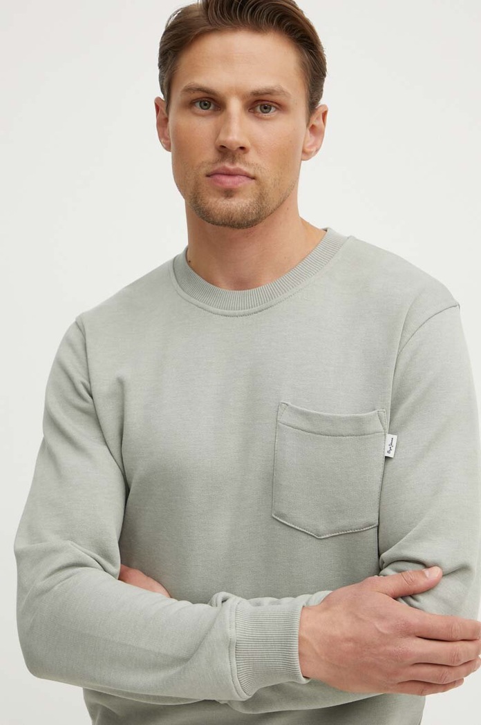 Dukserica Pepe Jeans MANS CREW zelena PM582696