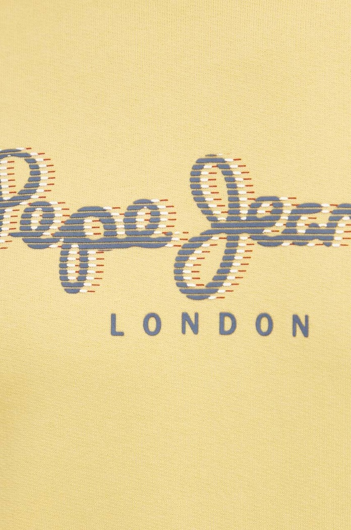Bavlněná mikina Pepe Jeans SAUL CREW PM582702 žlutá