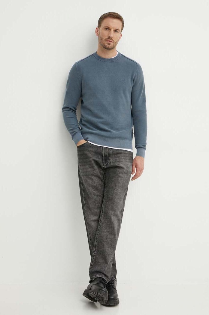 Bavlnený sveter Pepe Jeans CRAIG PM702441 modrá AW24