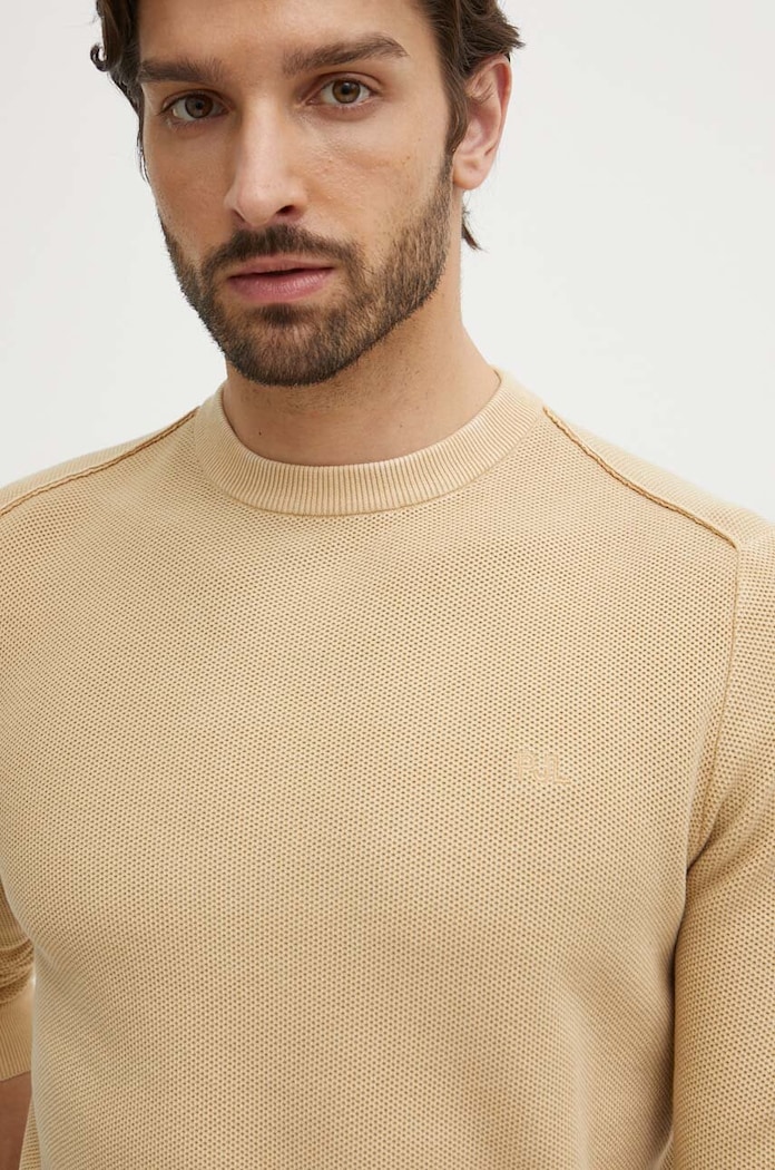 Pepe Jeans sweter bawełniany CRAIG beżowy PM702441