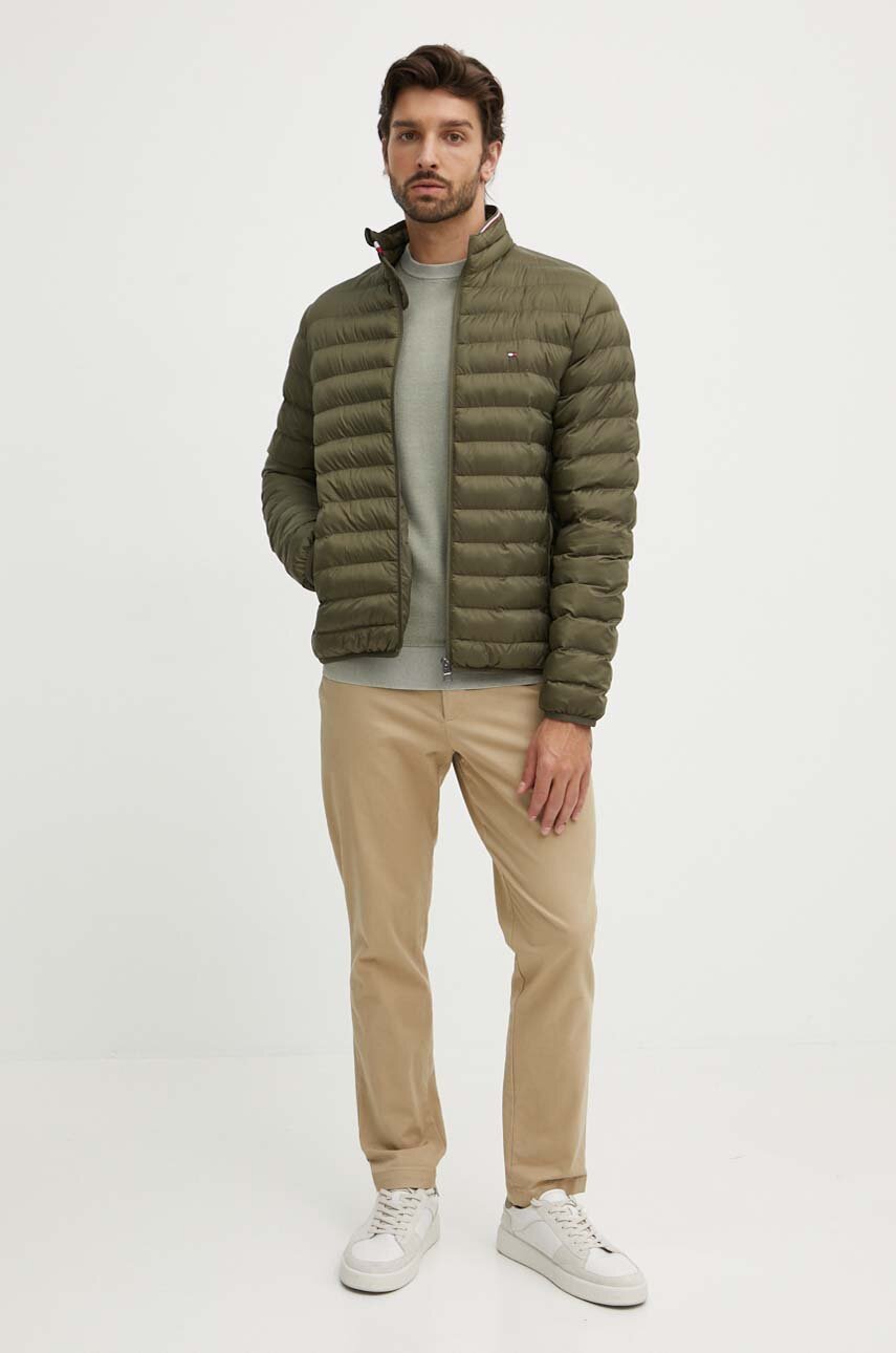 Pepe Jeans sweter bawełniany CRAIG PM702441 zielony AW24