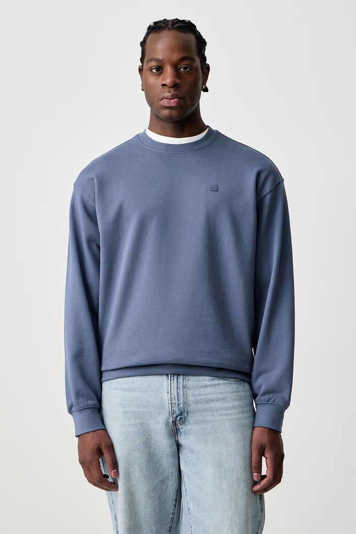 United Colors of Benetton Bluza męska bawełniana niebieski 342ZU1093