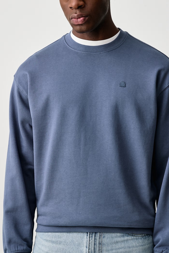 Bluza męska bawełniana United Colors of Benetton 342ZU1093 niebieski