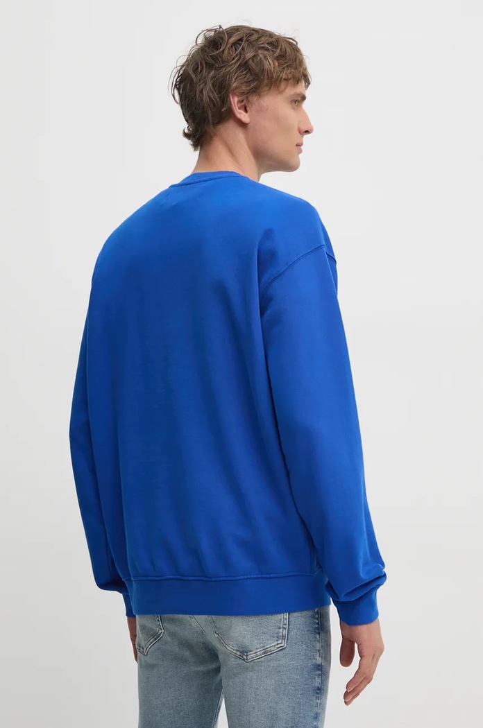 United Colors of Benetton bluza bawełniana 342ZU1093 niebieski AW25