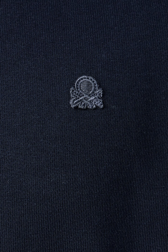 Felpa da uomo in cotone United Colors of Benetton blu navy 342ZU1093
