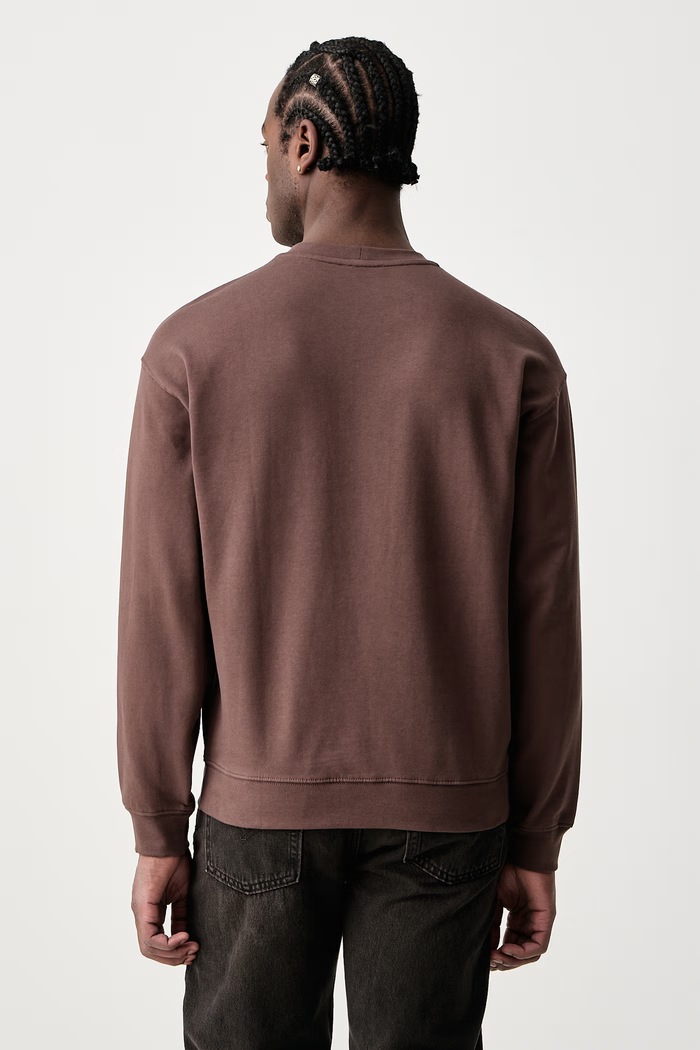 Abbigliamento United Colors of Benetton Felpa da uomo in cotone 342ZU1093 marrone